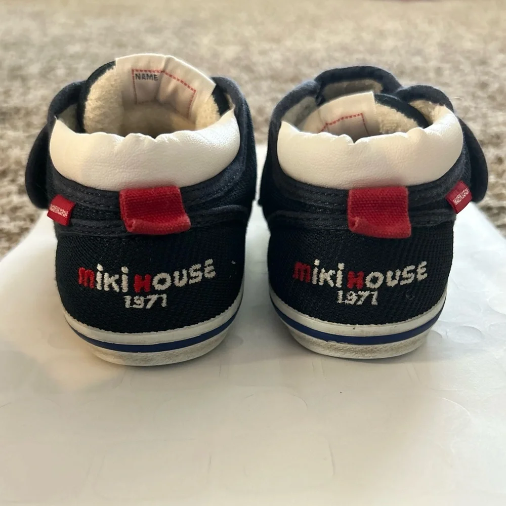 8.5 MIKI HOUSE My Second Shoes - Classic Toddler Shoes